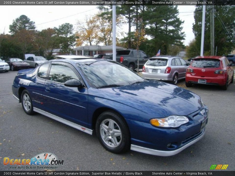 Superior Blue Metallic 2003 Chevrolet Monte Carlo SS Jeff Gordon Signature Edition Photo #7