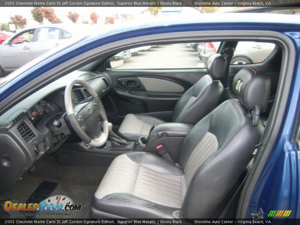 Ebony Black Interior - 2003 Chevrolet Monte Carlo SS Jeff Gordon Signature Edition Photo #14