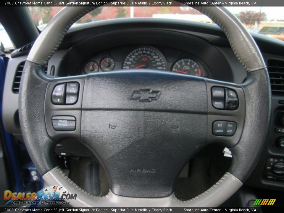 2003 Chevrolet Monte Carlo SS Jeff Gordon Signature Edition Superior Blue Metallic / Ebony Black Photo #18