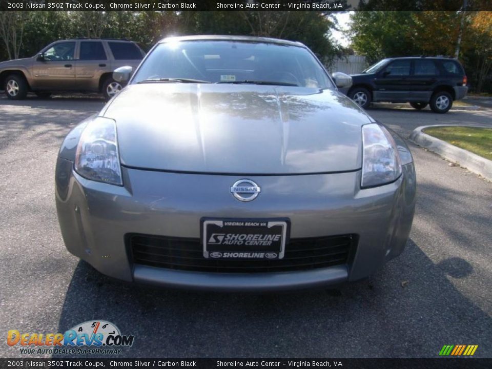 2003 Nissan 350Z Track Coupe Chrome Silver / Carbon Black Photo #8