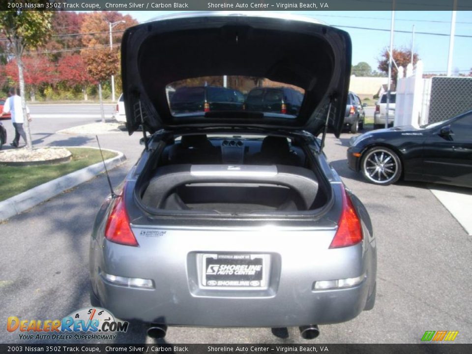 2003 Nissan 350Z Track Coupe Chrome Silver / Carbon Black Photo #10