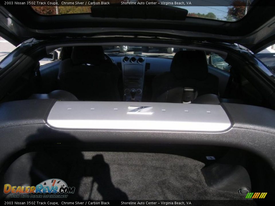 Carbon Black Interior - 2003 Nissan 350Z Track Coupe Photo #11