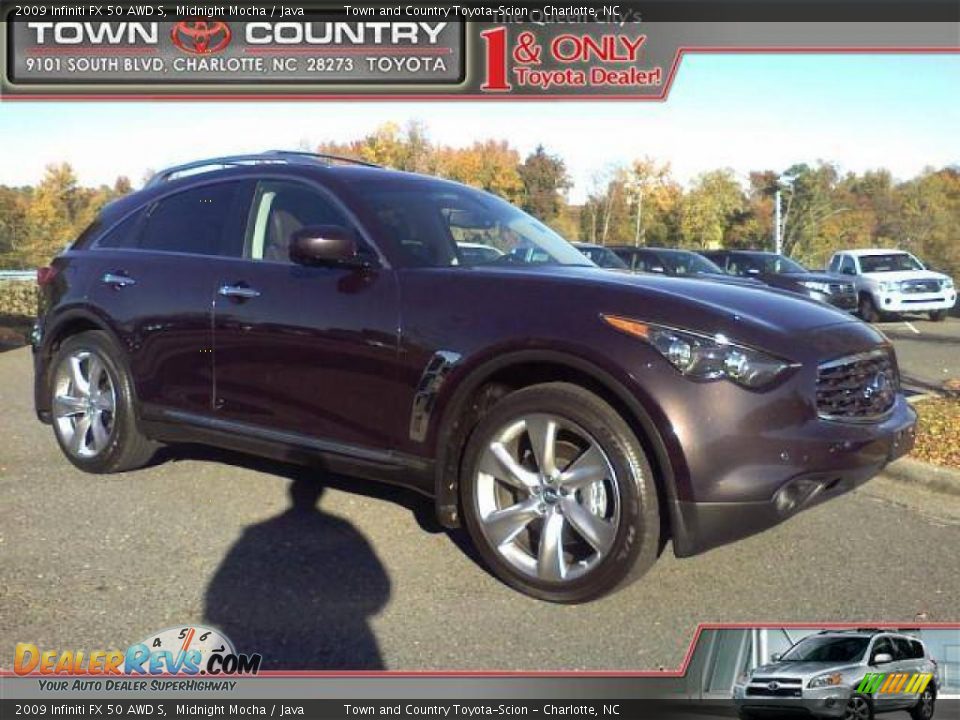 2009 Infiniti FX 50 AWD S Midnight Mocha / Java Photo #1