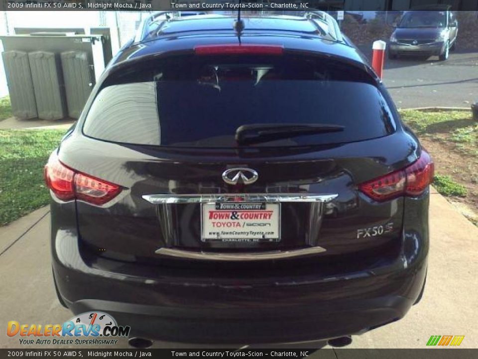 2009 Infiniti FX 50 AWD S Midnight Mocha / Java Photo #4