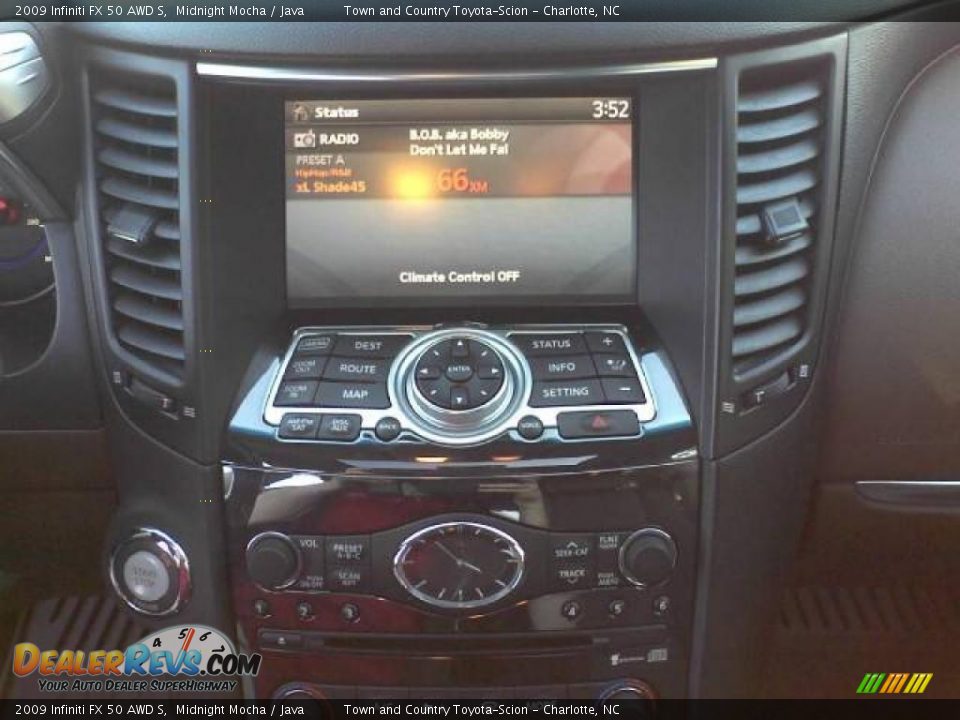 Controls of 2009 Infiniti FX 50 AWD S Photo #8