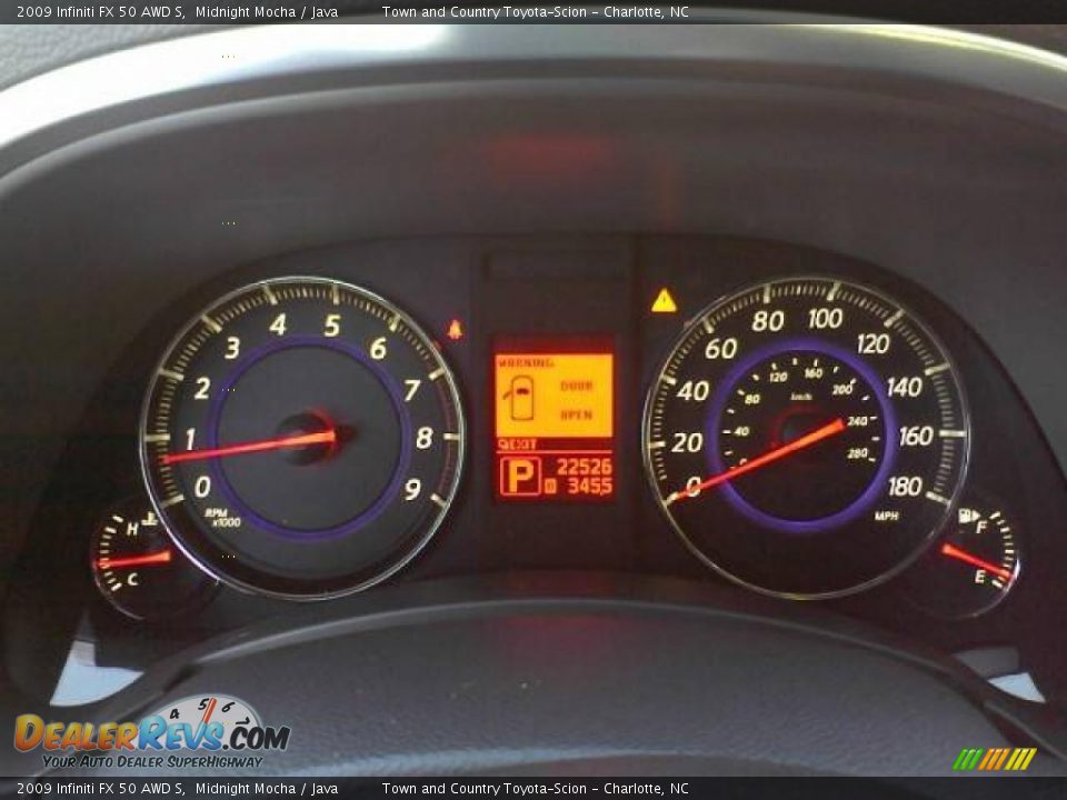 2009 Infiniti FX 50 AWD S Gauges Photo #9
