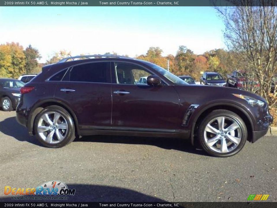 2009 Infiniti FX 50 AWD S Midnight Mocha / Java Photo #17