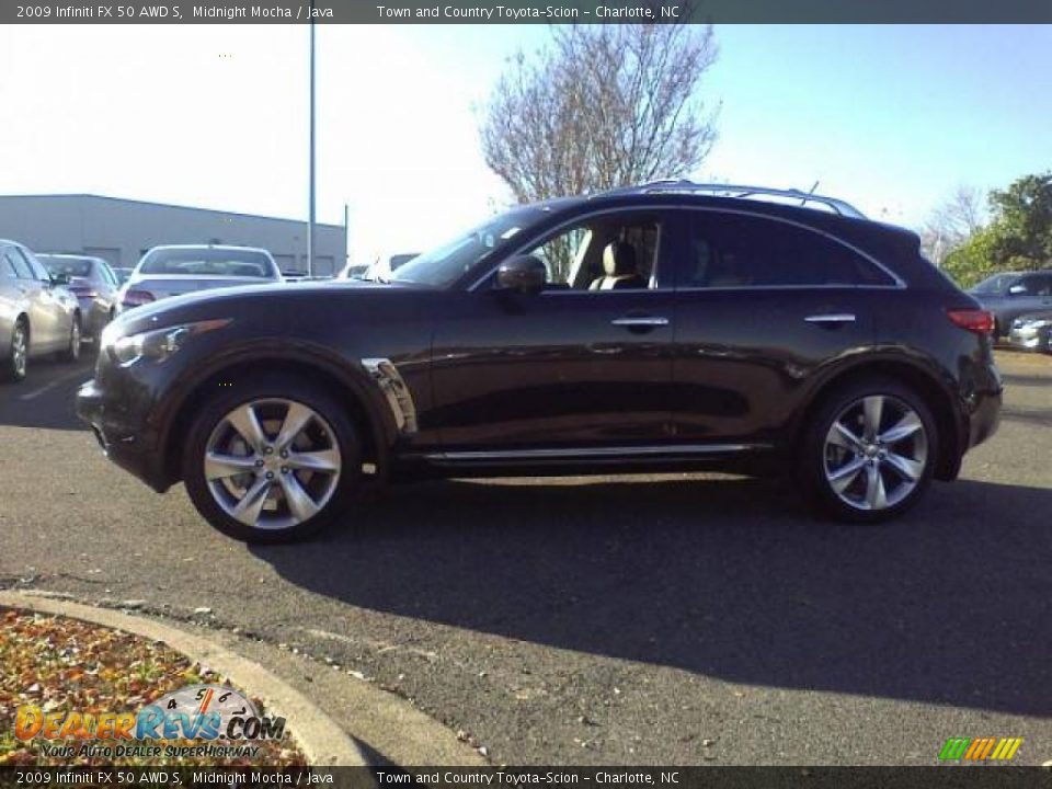 2009 Infiniti FX 50 AWD S Midnight Mocha / Java Photo #18