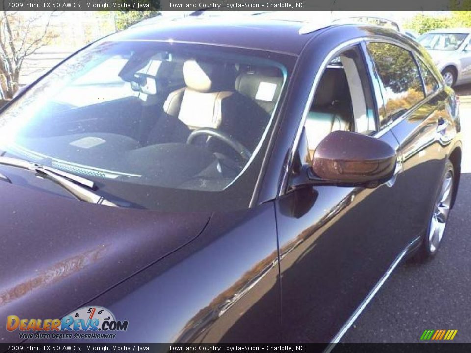 2009 Infiniti FX 50 AWD S Midnight Mocha / Java Photo #21