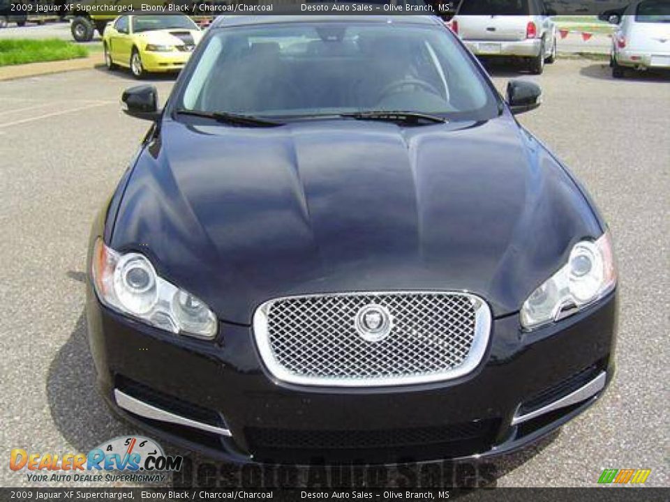 2009 Jaguar XF Supercharged Ebony Black / Charcoal/Charcoal Photo #5