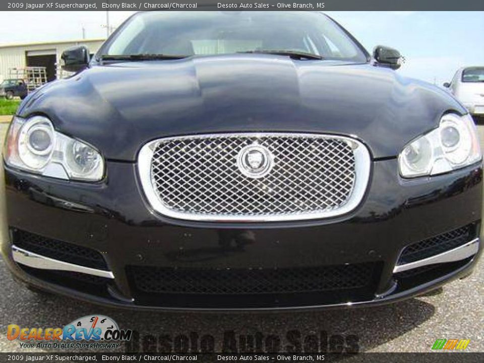2009 Jaguar XF Supercharged Ebony Black / Charcoal/Charcoal Photo #6