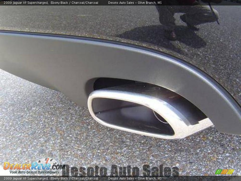 2009 Jaguar XF Supercharged Ebony Black / Charcoal/Charcoal Photo #11