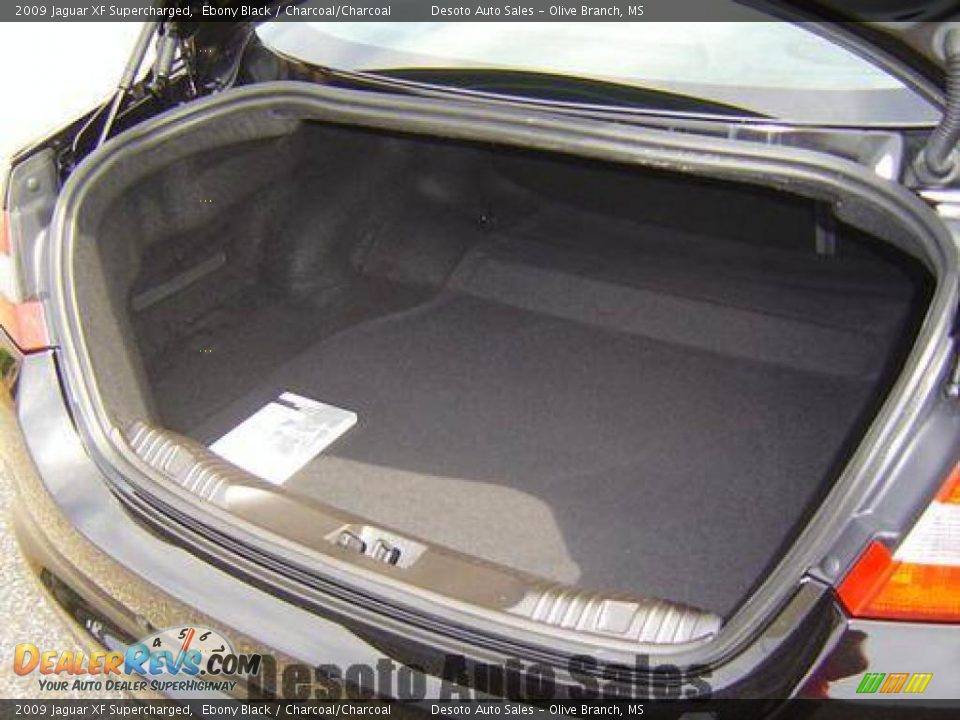 2009 Jaguar XF Supercharged Ebony Black / Charcoal/Charcoal Photo #12