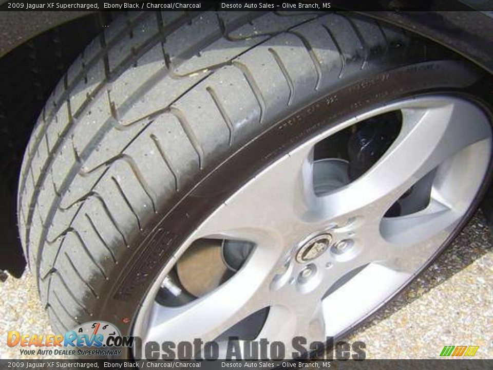2009 Jaguar XF Supercharged Ebony Black / Charcoal/Charcoal Photo #18
