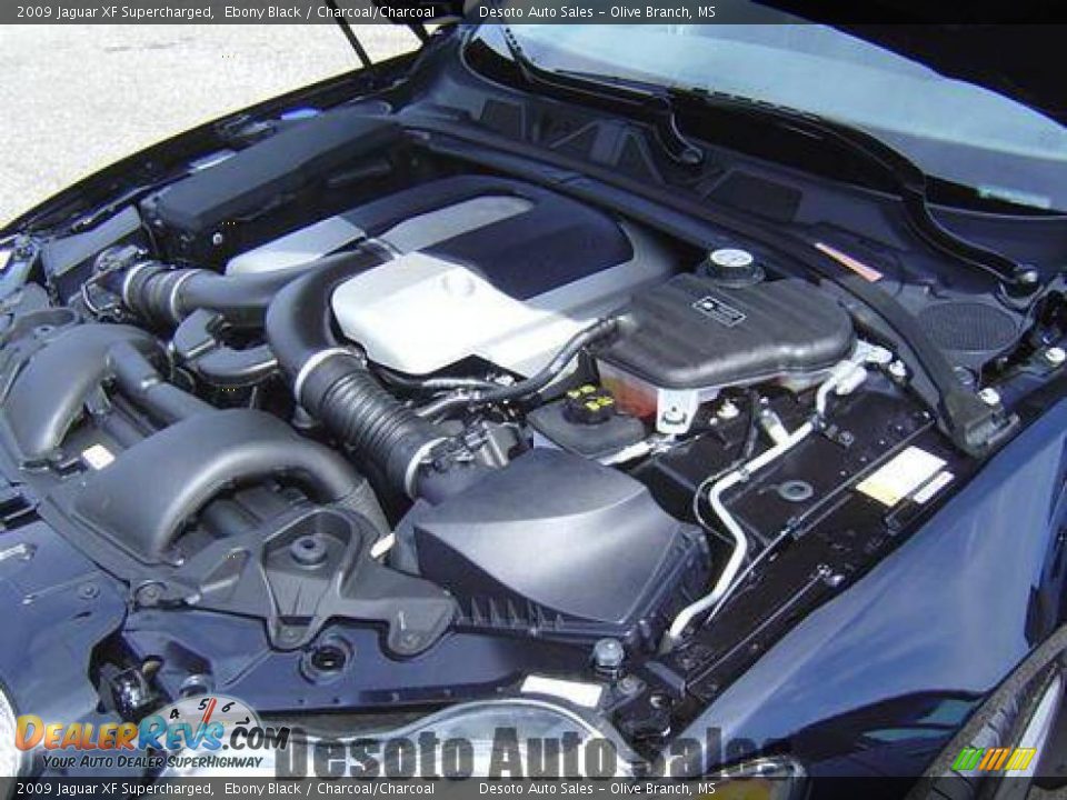 2009 Jaguar XF Supercharged Ebony Black / Charcoal/Charcoal Photo #19