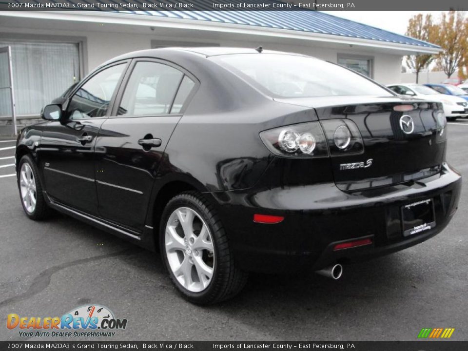 2007 Mazda MAZDA3 s Grand Touring Sedan Black Mica / Black Photo #4
