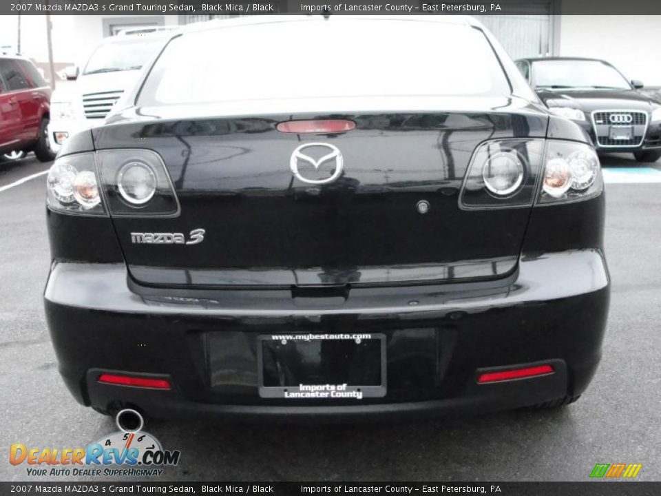 2007 Mazda MAZDA3 s Grand Touring Sedan Black Mica / Black Photo #5