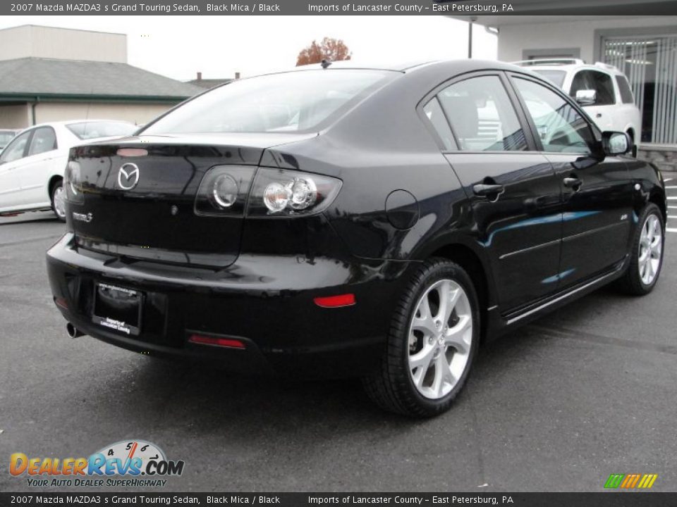 2007 Mazda MAZDA3 s Grand Touring Sedan Black Mica / Black Photo #6