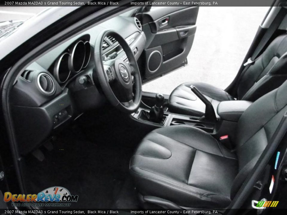 2007 Mazda MAZDA3 s Grand Touring Sedan Black Mica / Black Photo #7