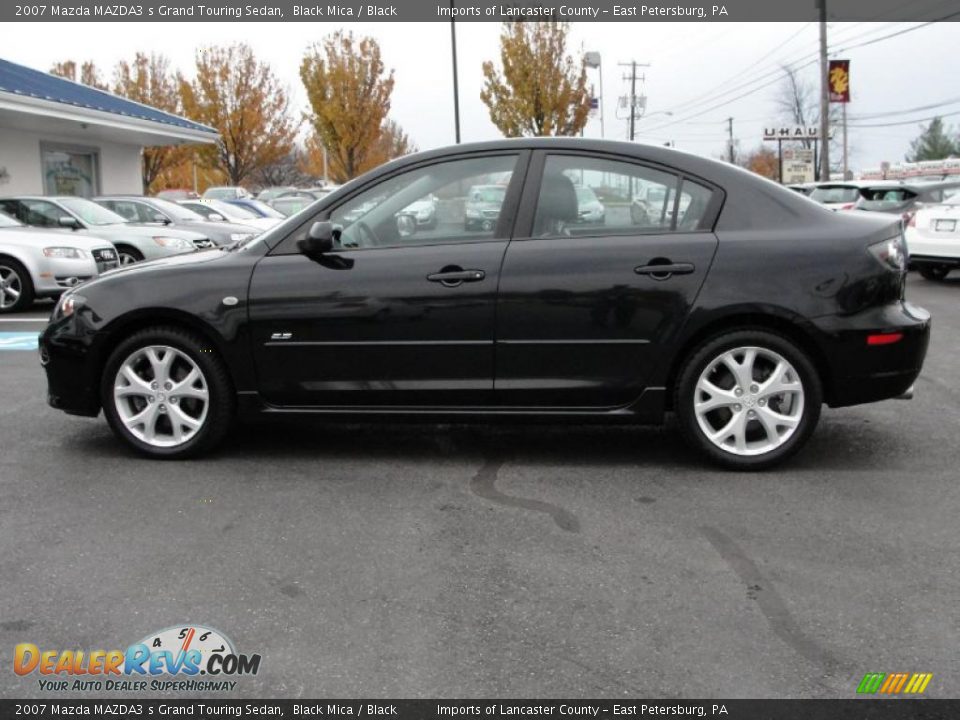 2007 Mazda MAZDA3 s Grand Touring Sedan Black Mica / Black Photo #8