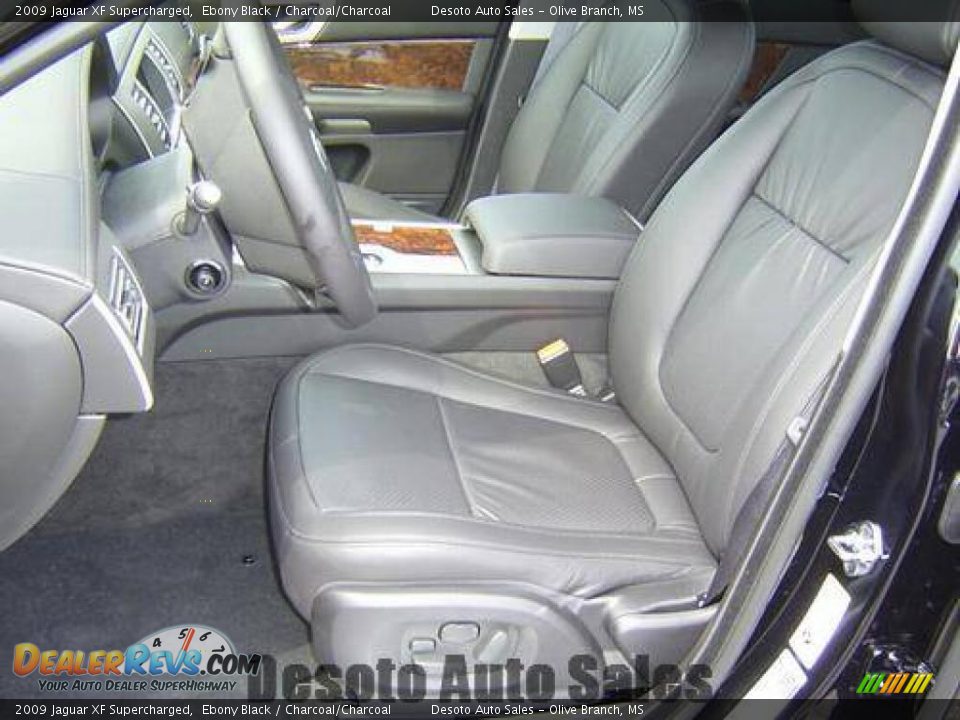 2009 Jaguar XF Supercharged Ebony Black / Charcoal/Charcoal Photo #21