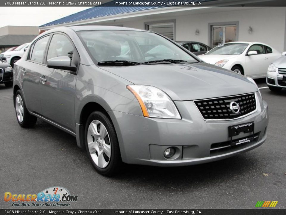 2008 Nissan Sentra 2.0 Magnetic Gray / Charcoal/Steel Photo #1