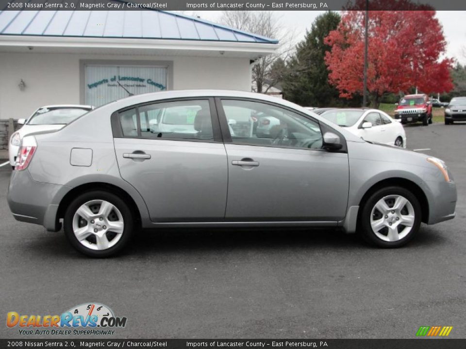 2008 Nissan Sentra 2.0 Magnetic Gray / Charcoal/Steel Photo #3
