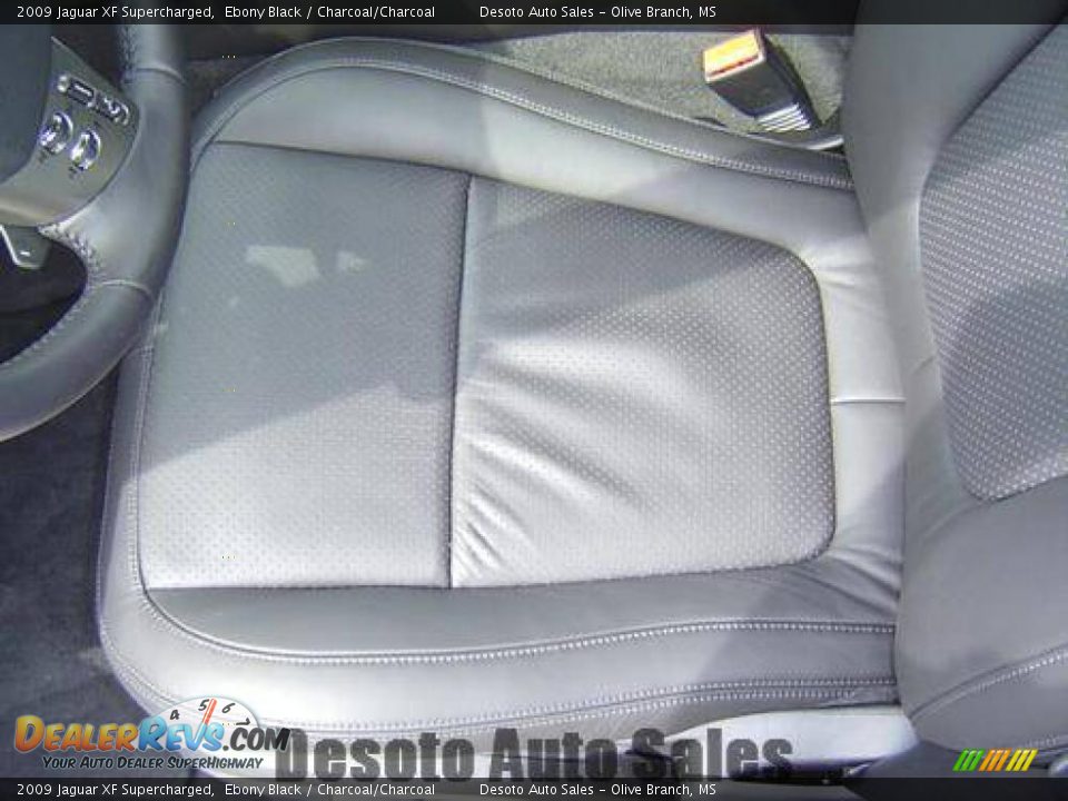 2009 Jaguar XF Supercharged Ebony Black / Charcoal/Charcoal Photo #22