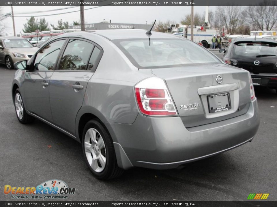 2008 Nissan Sentra 2.0 Magnetic Gray / Charcoal/Steel Photo #4