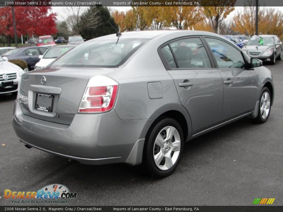 2008 Nissan Sentra 2.0 Magnetic Gray / Charcoal/Steel Photo #5