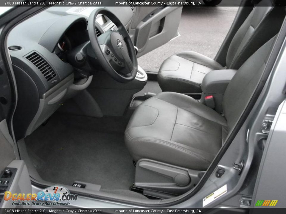2008 Nissan Sentra 2.0 Magnetic Gray / Charcoal/Steel Photo #6