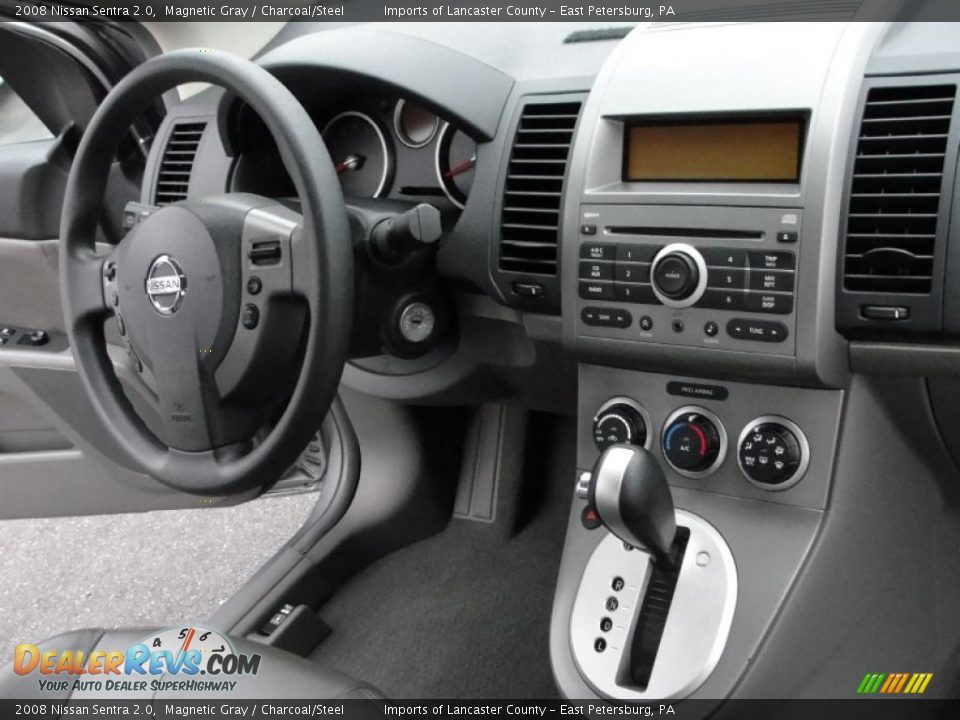 2008 Nissan Sentra 2.0 Magnetic Gray / Charcoal/Steel Photo #7