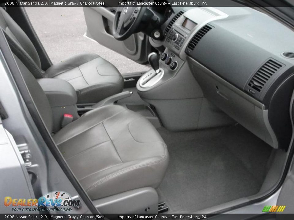 2008 Nissan Sentra 2.0 Magnetic Gray / Charcoal/Steel Photo #9