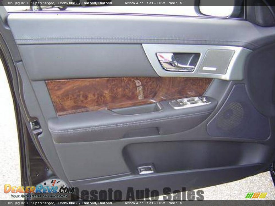 2009 Jaguar XF Supercharged Ebony Black / Charcoal/Charcoal Photo #24