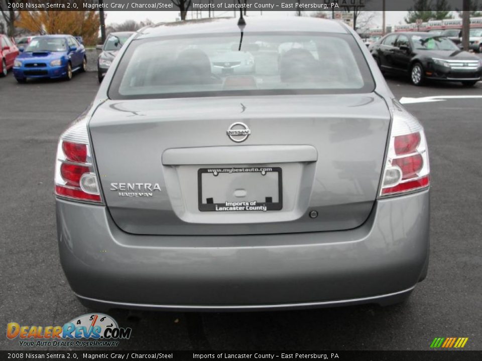 2008 Nissan Sentra 2.0 Magnetic Gray / Charcoal/Steel Photo #11