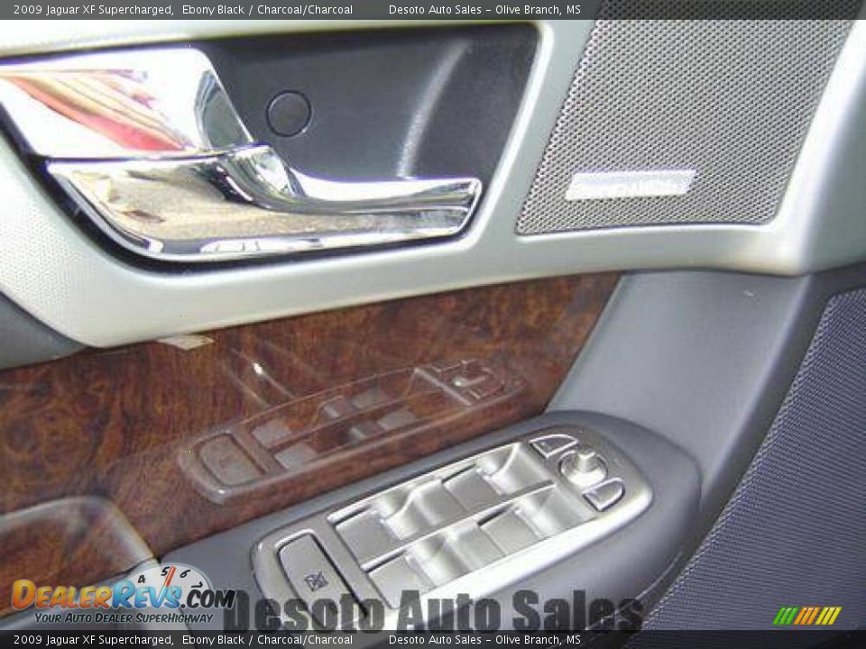 2009 Jaguar XF Supercharged Ebony Black / Charcoal/Charcoal Photo #25