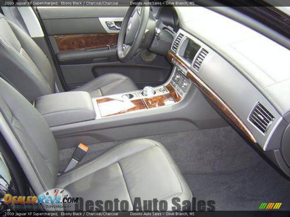 2009 Jaguar XF Supercharged Ebony Black / Charcoal/Charcoal Photo #26