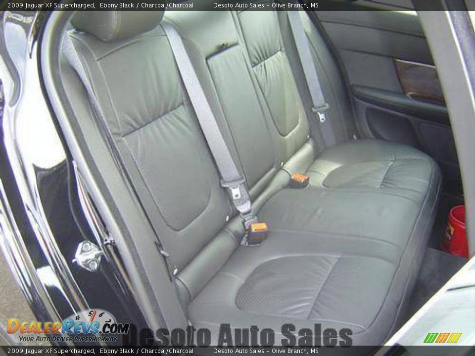 2009 Jaguar XF Supercharged Ebony Black / Charcoal/Charcoal Photo #27