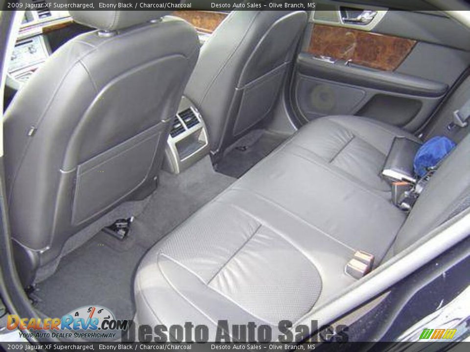 2009 Jaguar XF Supercharged Ebony Black / Charcoal/Charcoal Photo #28