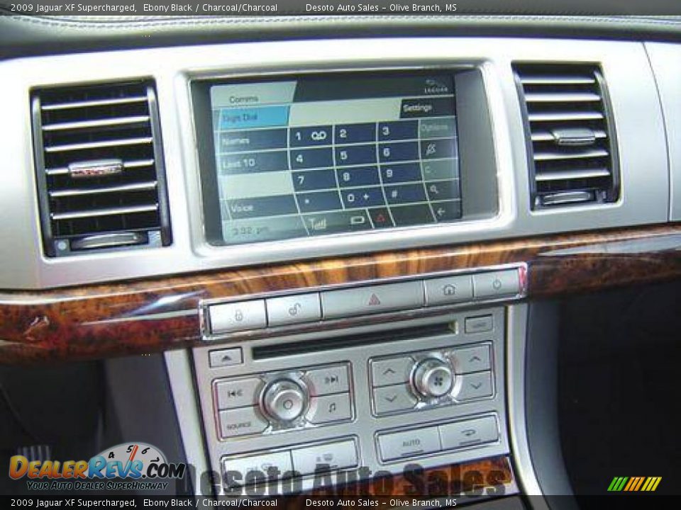 2009 Jaguar XF Supercharged Ebony Black / Charcoal/Charcoal Photo #33
