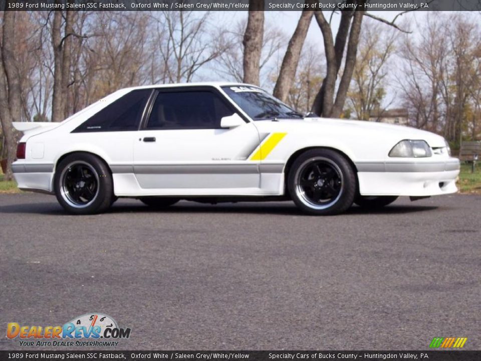 Oxford White 1989 Ford Mustang Saleen SSC Fastback Photo #3