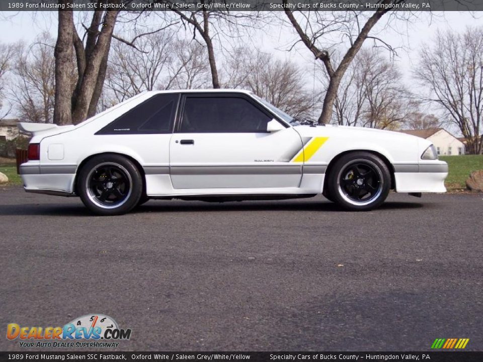 Oxford White 1989 Ford Mustang Saleen SSC Fastback Photo #4