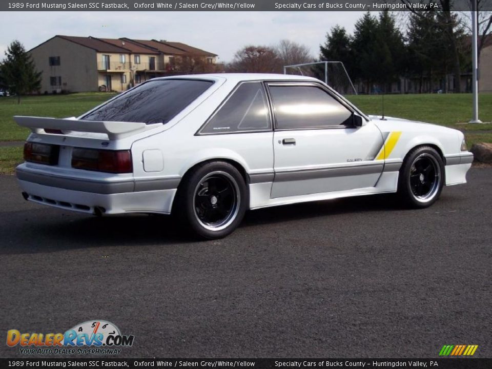 Oxford White 1989 Ford Mustang Saleen SSC Fastback Photo #5