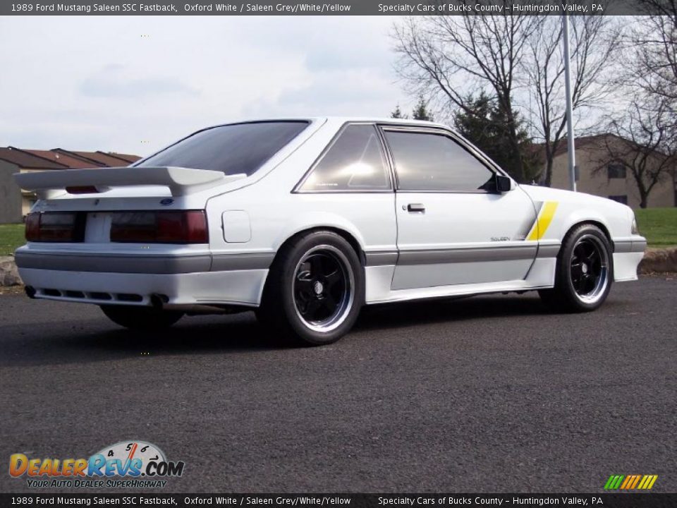 Oxford White 1989 Ford Mustang Saleen SSC Fastback Photo #6