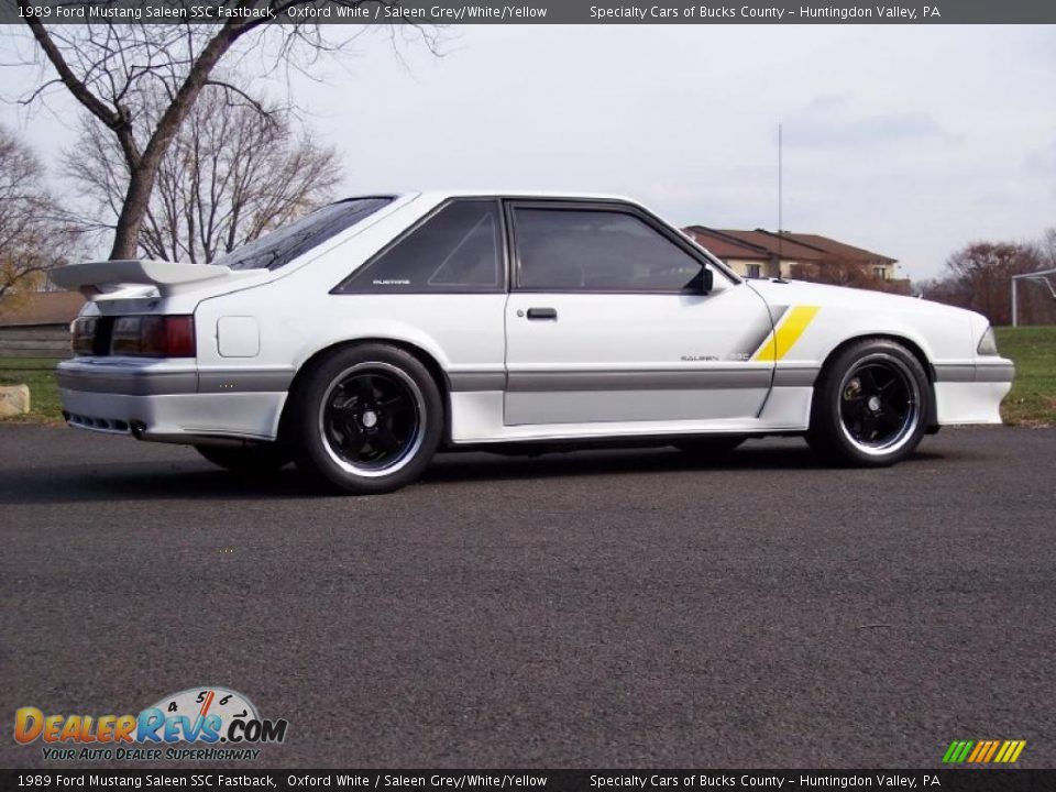 Oxford White 1989 Ford Mustang Saleen SSC Fastback Photo #8