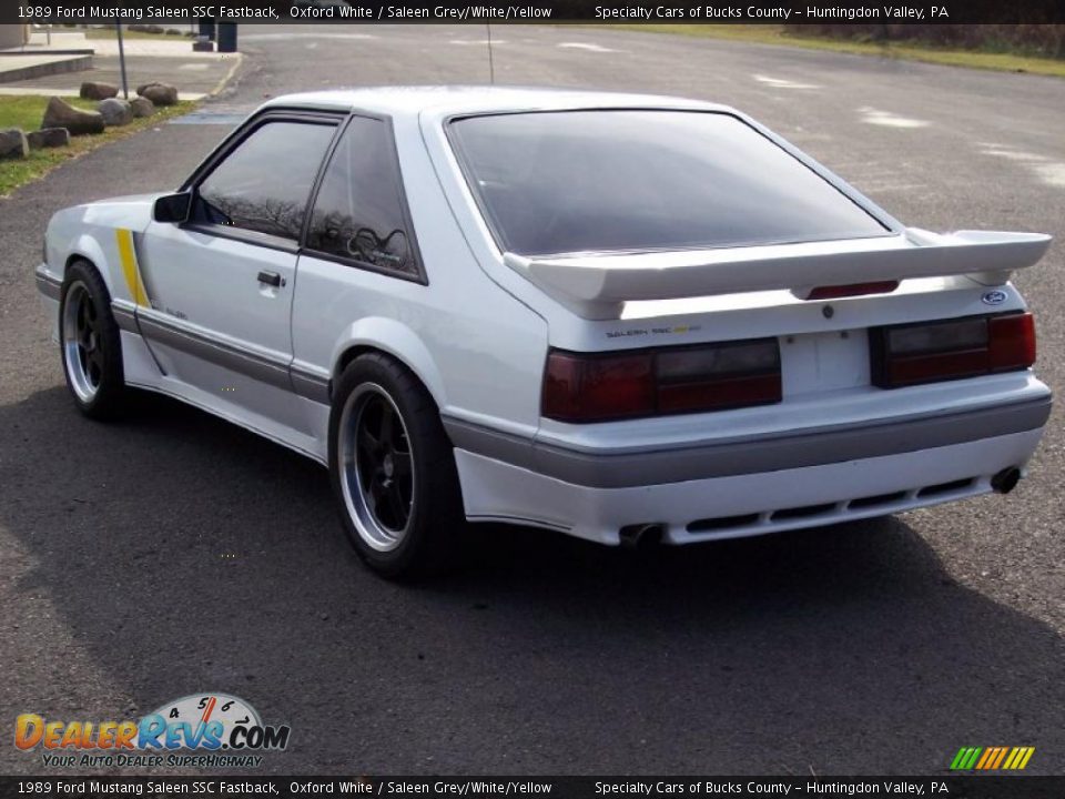 Oxford White 1989 Ford Mustang Saleen SSC Fastback Photo #9