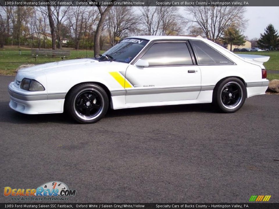 Oxford White 1989 Ford Mustang Saleen SSC Fastback Photo #12