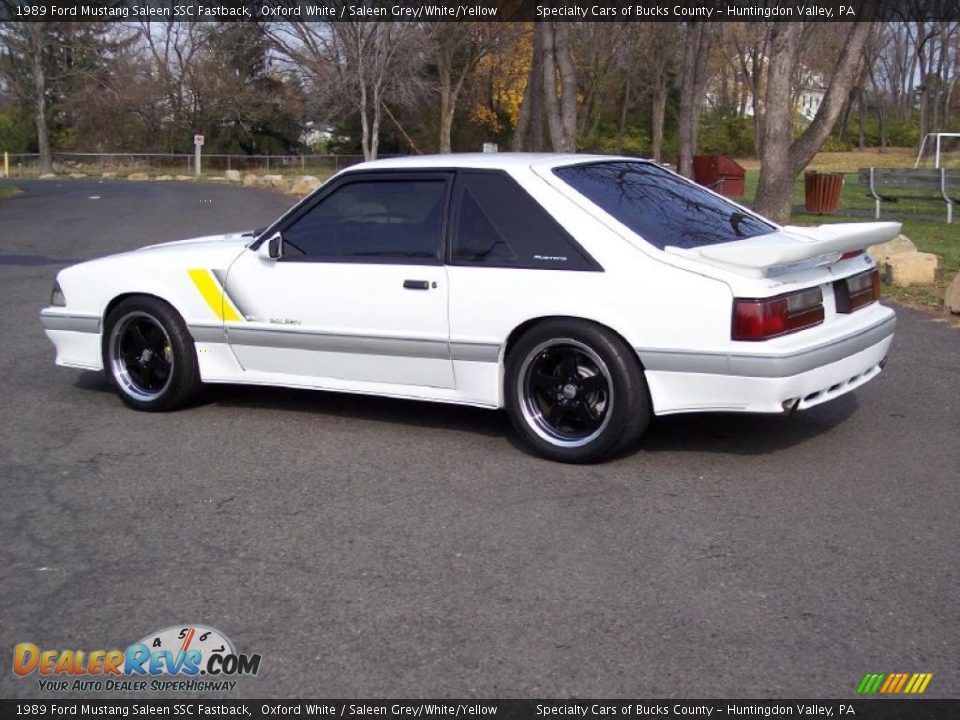 Oxford White 1989 Ford Mustang Saleen SSC Fastback Photo #15