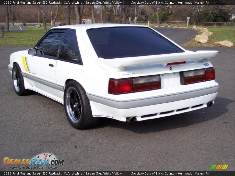 Oxford White 1989 Ford Mustang Saleen SSC Fastback Photo #16