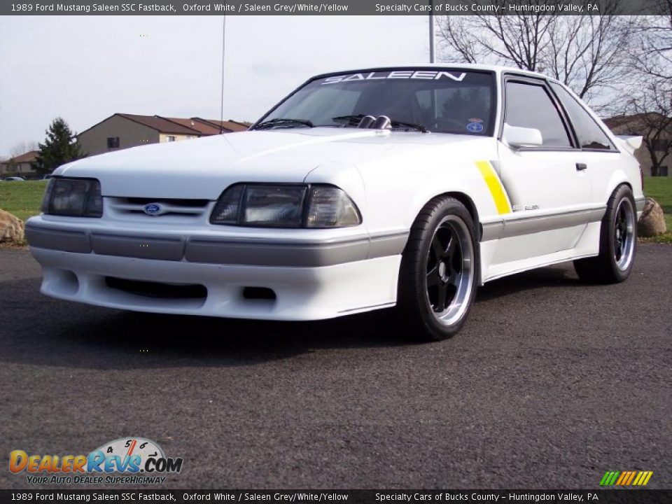 Oxford White 1989 Ford Mustang Saleen SSC Fastback Photo #18